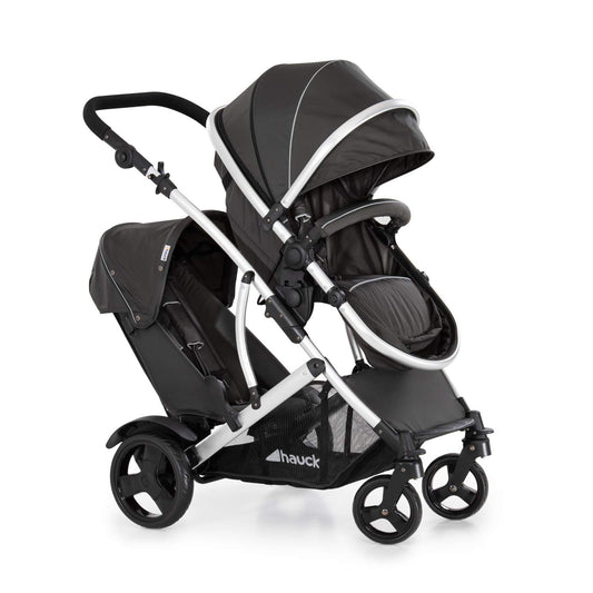 hauck Duett 2 Geschwisterwagen Black Forest