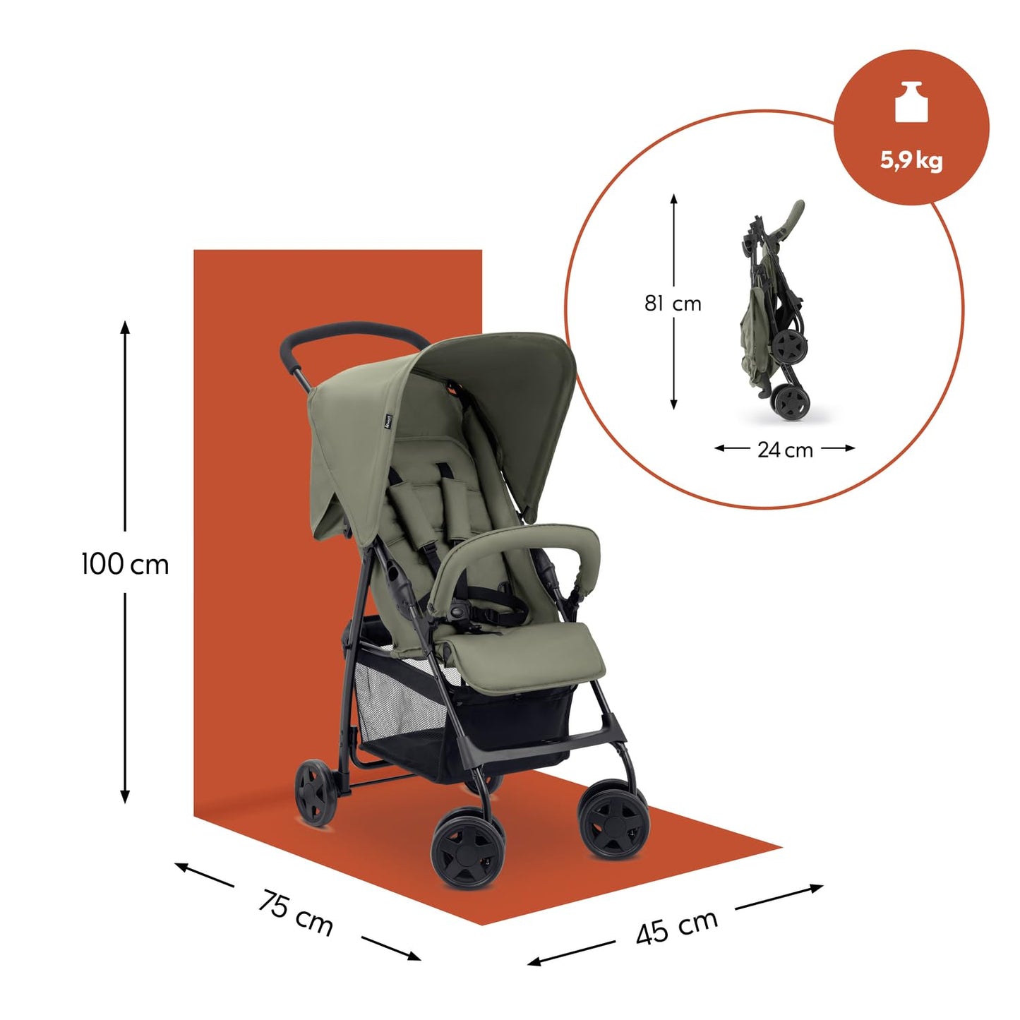 hauck Buggy Sport Olive