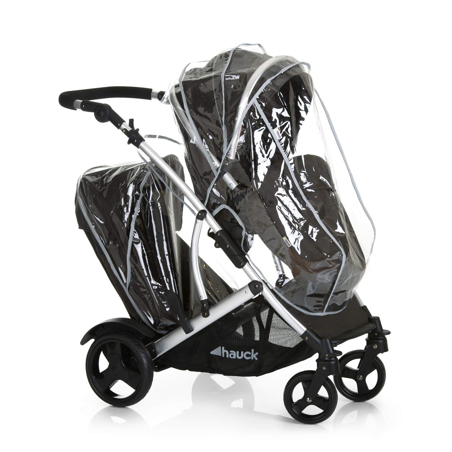 hauck Duett 2 Geschwisterwagen Black Forest