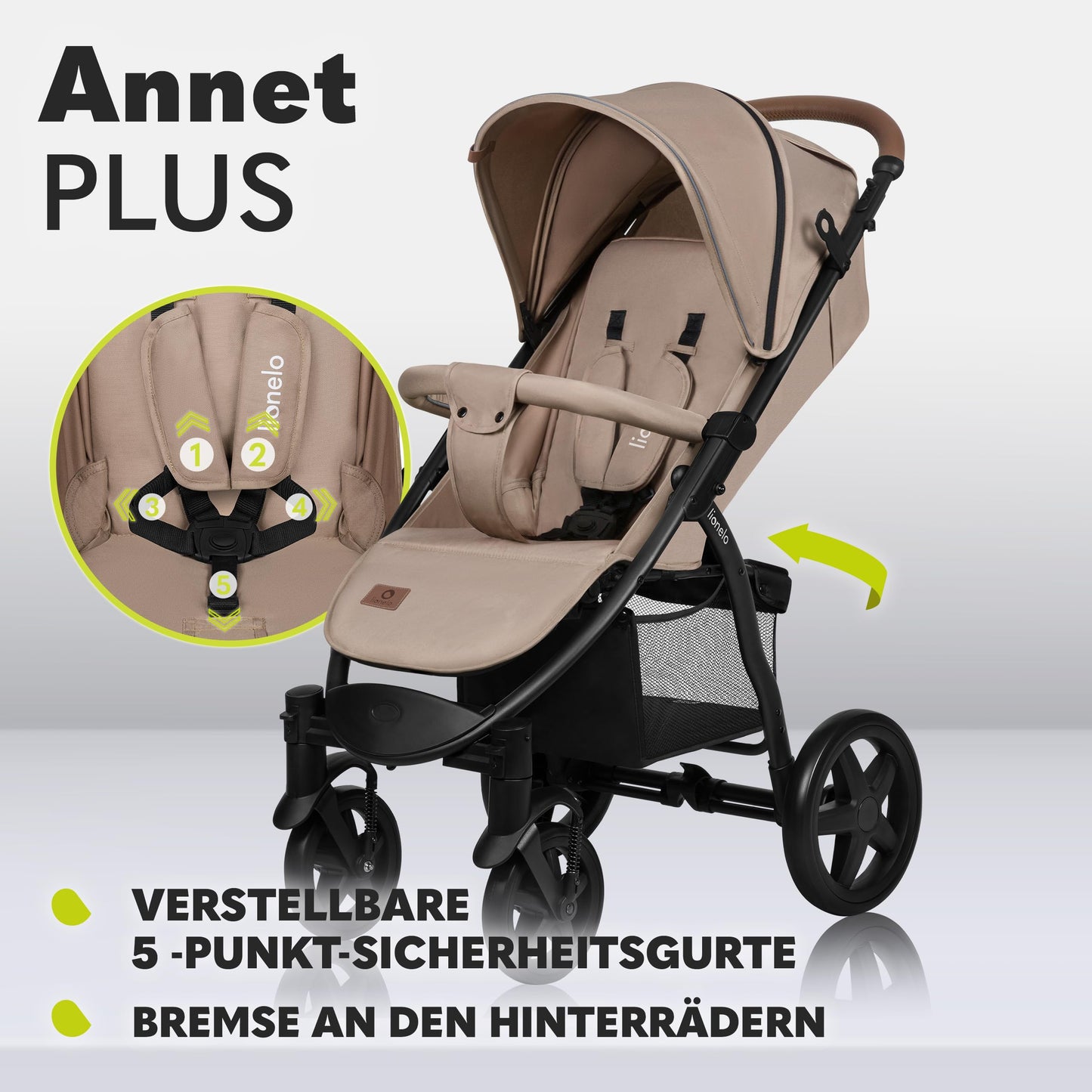 Lionelo Annet Plus Buggy 0–22 kg