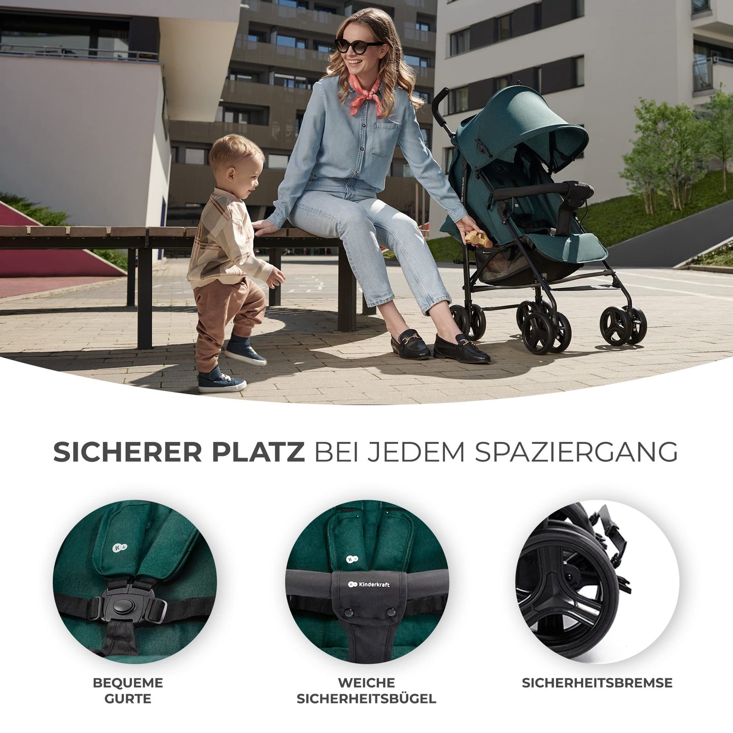 Kinderkraft TIK Buggy Grün